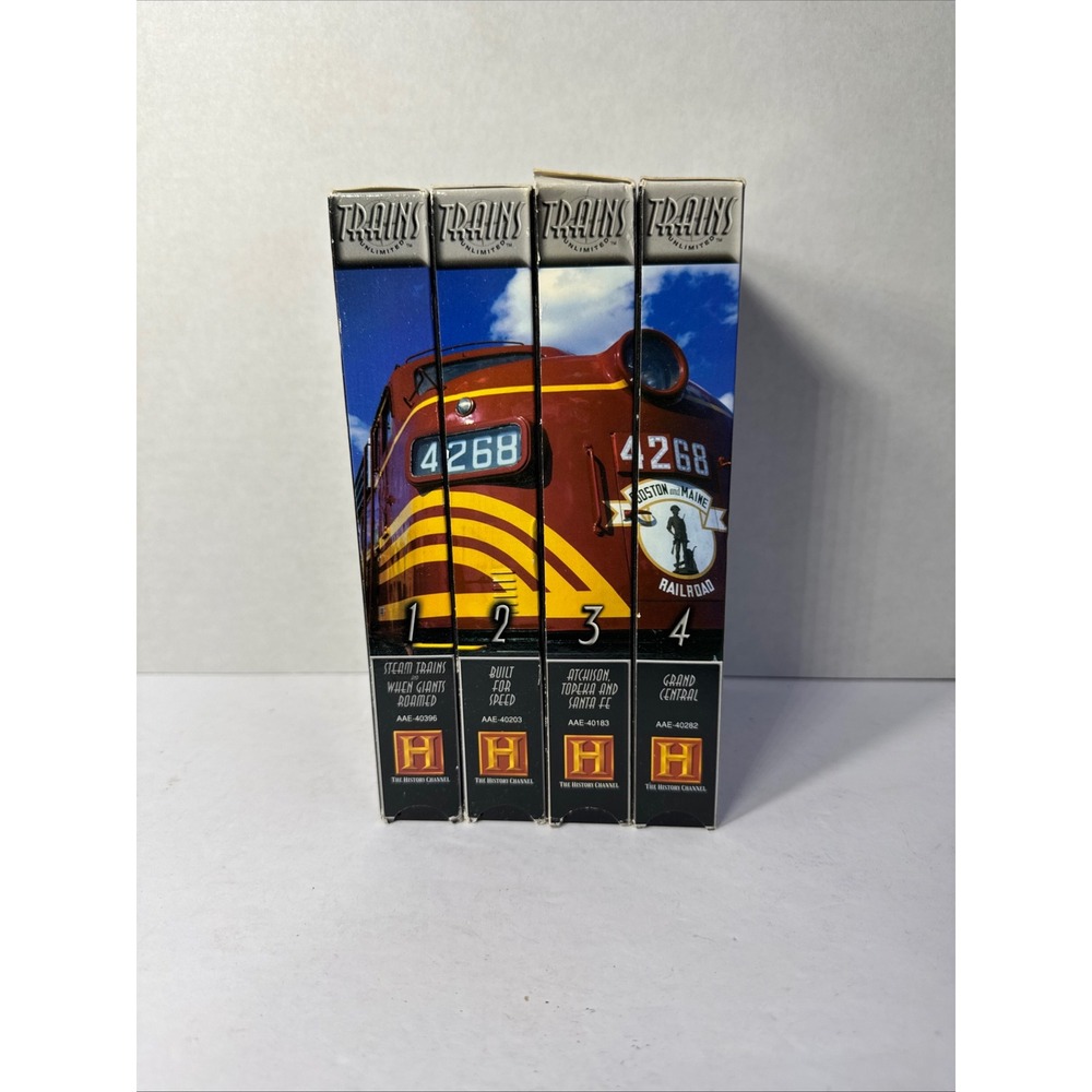 Vintage Trains Unlimited VHS Box Set The History Channel American Railroads 1998